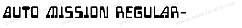 Auto Mission Regular字体转换